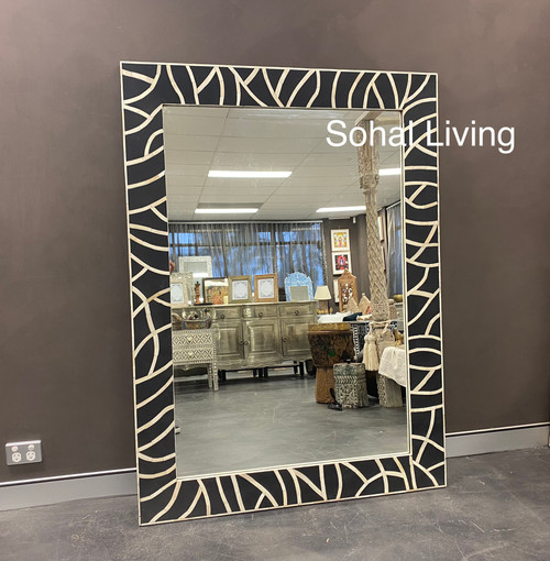 Zebra Stripes Inlay Mirror