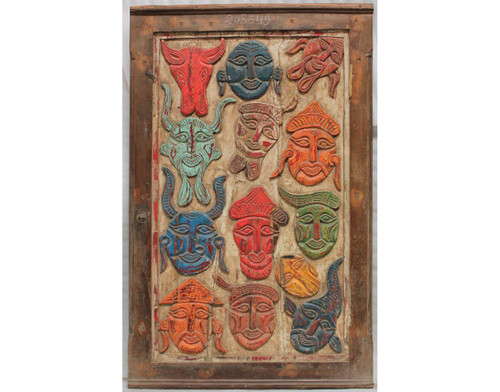 Vintage Mask Art Panel