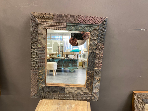 Old Printing Block Mirror