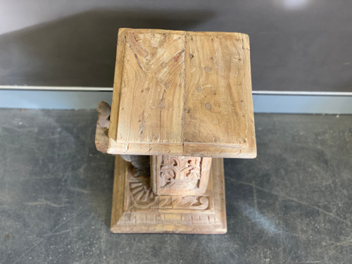 Carved Elephant side table