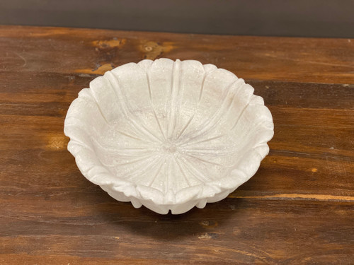 Marble Lotus bowl - 25cm