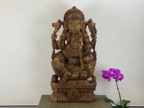 Ganesha Carved Statue - 92cm