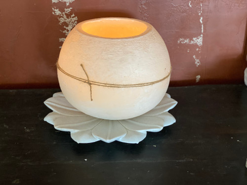 Plain textured ball - Large Candle