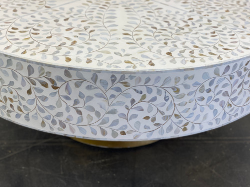 Mother of Pearl Inlay Coffee Table - Floral