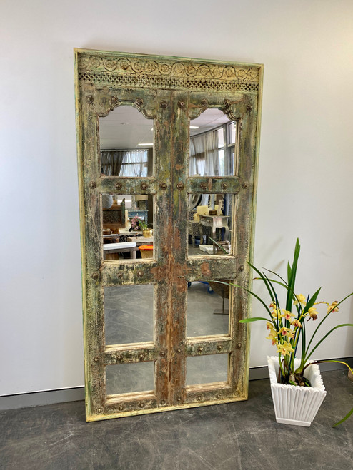 Vintage Carved Door Mirror