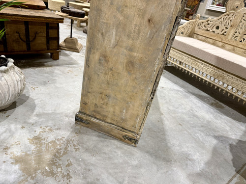 Vintage Carved Door Armoire