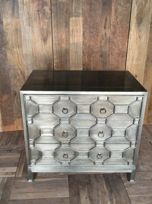 White Metal Chest of Drawers