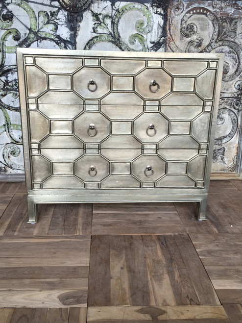 White Metal Chest of Drawers