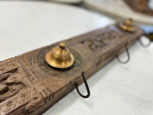 Hooks on Vintage Carving with Brass