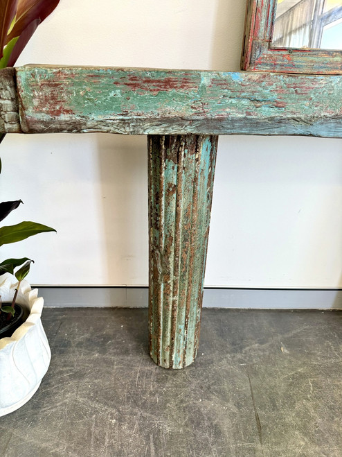 Vintage Beam and Column Console Table - Sohal Living