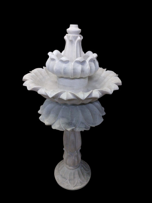 Self Contained Marble Fountain - Lotus Self Contained Marble Fountain - Lotus