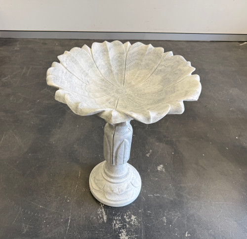 Marble Flower Bird Bath 