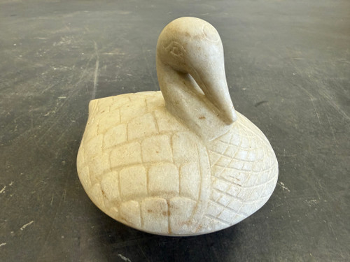 Hand Carved Marble Duck