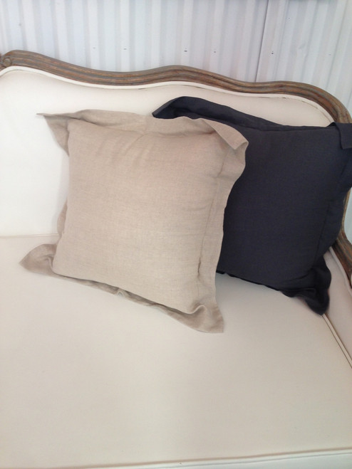 Belgian Linen cushion cover - 60 x 60 , Ecru Natural