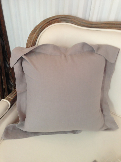 Belgian Linen Cushion Cover , 50 x 50cm - light grey