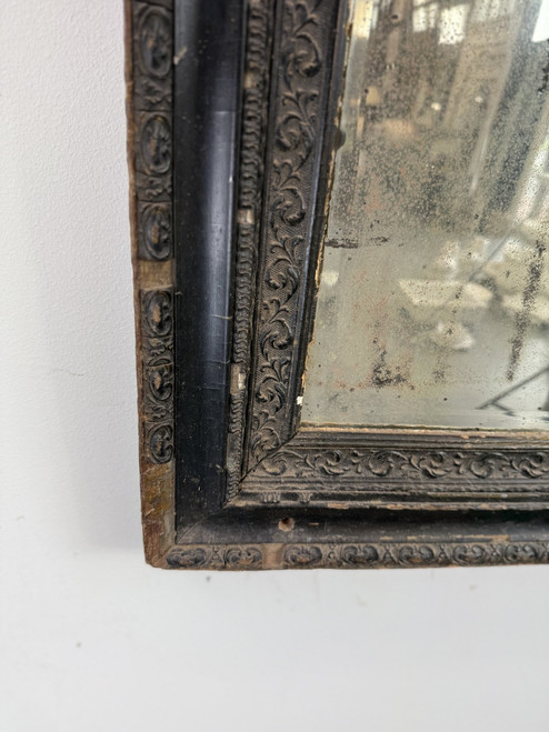 Vintage Charcoal Mirror 