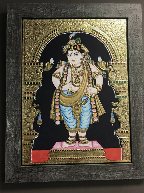 Tanjore painting - Young Krishna