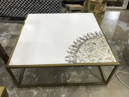 Marble with Mother of Pearl Inlay Coffee table