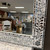 Glass Inlay Mirror - White