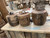 Vintage Wooden Pot Pendant light