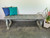 Vintage Teakwood  Bench -Blue