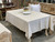 Pure Linen Table Cloth with Cutwork Border - 170 x 350cm