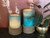 Blue Sand Rope Candle - Ht 31cm