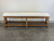 Vintage Indian Bench with Leatherite Cushion