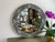 Bone Inlay floral Round mirror-75cm