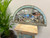 Vintage Blue Window Mirror 