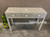 Mother of  Pearl Inlay Floral Console Table - Grey140cm
