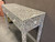Mother of  Pearl Inlay Floral Console Table - Grey140cm