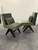 Retro Upholstered velvet Chair - Olive
