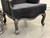 Wingback Armchair Black Velvet 