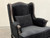 Wingback Armchair Black Velvet 