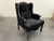 Wingback Armchair Black Velvet 
