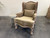 Wingback Armchair Beige Velvet 