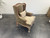 Wingback Armchair Beige Velvet 