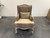 Wingback Armchair Beige Velvet 