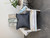 French Linen cover - 60 x 60cm, Dark Grey