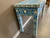 Bone Inlay Floral Console Table - Blue