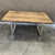 Rustic Dining Table with Steel Legs- 170 x 100