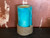 Jute Rope and  Sand Candle- Blue