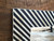 Bone Inlay Mirror - Stripes- 120 x 70cm Black