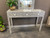 Mother of  Pearl Inlay Floral Console Table - Grey