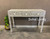 Mother of  Pearl Inlay Floral Console Table - Grey