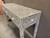 Mother of  Pearl Inlay Floral Console Table - Grey