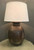 Vintage Wooden Pot  Table Lamp