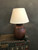 Vintage Wooden Pot  Table Lamp