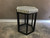 Bone Inlay Side table with Iron base